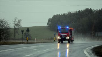 Pożar domku drewnianego w Parcewie i śmierć 64-latka