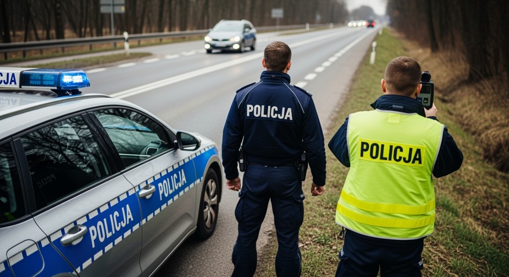 Kierowca połknął skręta podczas kontroli policji na Piastowskiej