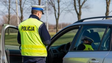 Zatrzymany kierowca z zakazem i na poszukiwaniach w rękach policji