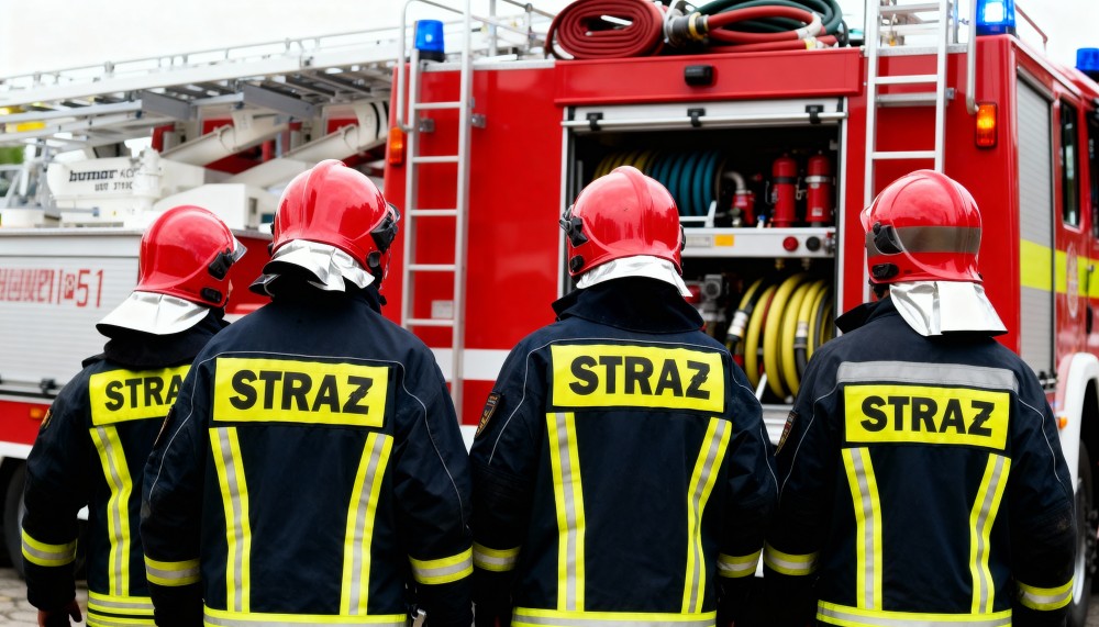 Tykocin: burmistrz i radny skaczą do wody na zakończenie gminnych zawodów OSP