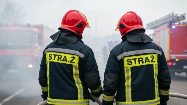 Nastolatkowie zatrzymani po pożarze pustostanu w Białymstoku